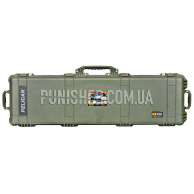 Pelican 1750 Protector Long Case With Foam, Olive, Polypropylene, Yes