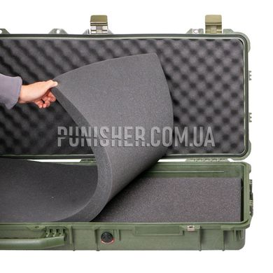 Pelican 1750 Protector Long Case With Foam, Olive, Polypropylene, Yes