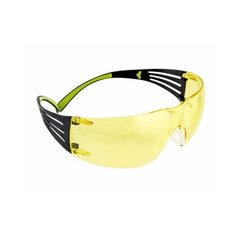 3M Peltor Sport SecureFit Safety Eyewear SF400 Amber Lens, Black, Yellow, Goggles