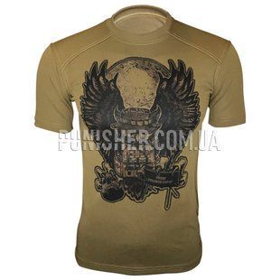 Kramatan Owl T-shirt, Coyote Brown, Medium