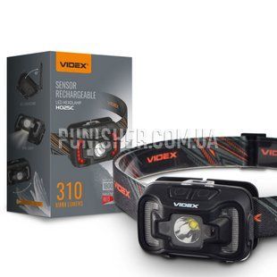 Videx LED Headlamp H025C 310 Lm, Black, Headlamp, Accumulator, White, Red, 310