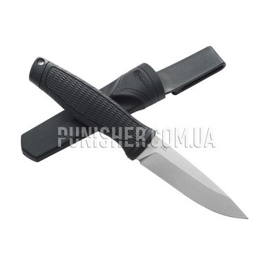 Нож Ganzo G806 с ножнами, Черный, Нож, С фиксированным лезвием, Гладкая