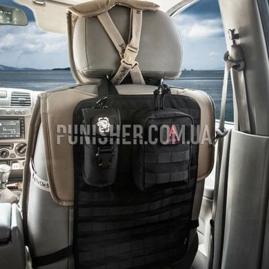 Панель-органайзер OneTigris Ironclad Car Seat MOLLE на автомобильное сидение, Черный, Панель автомобильная