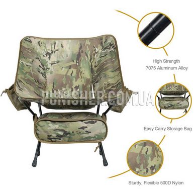 Складне кемпінгове крісло OneTigris Foldable Camping Chair Upgraded Version, Multicam, Стілець
