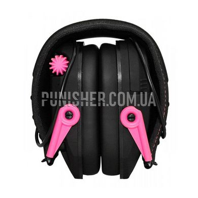 Walker's Razor Slim Electronic Muffs, Pink, Active, 23