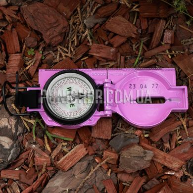 Cammenga U.S. Military Phosphorescent Lensatic Compass Model 27 Blister pack, Pink, Aluminum, Fluorescent paint