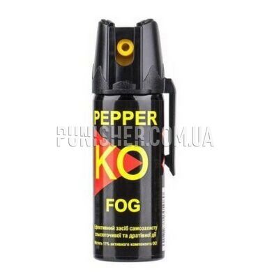 Газовый баллончик Klever Pepper KO Fog, Черный, Аэрозольный, 50ml