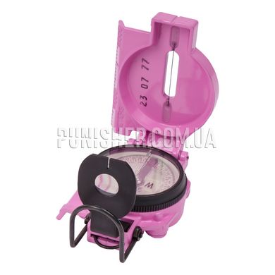 Cammenga U.S. Military Phosphorescent Lensatic Compass Model 27 Blister pack, Pink, Aluminum, Fluorescent paint