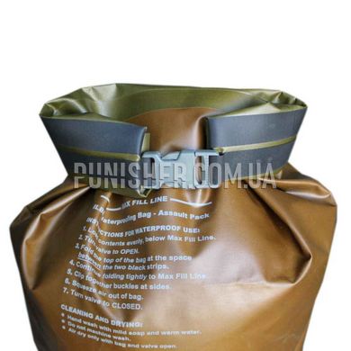 Компрессионный мешок SealLine USMC ILBE Waterproof Main Pack Liner 56 литров, DE, Компрессионный мешок