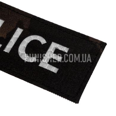 Нашивка Emerson Police Silver 15x5cm Patch, Multicam Black, Поліція