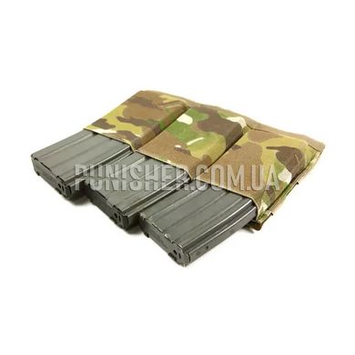 Тройной подсумок Blue Force Gear Ten-Speed Triple M4 Mag Pouch для магазинов М4, Multicam, 3, Molle, AR15, M4, M16, HK416, Для плитоноски, .223, 5.56, Cordura, Ламинат