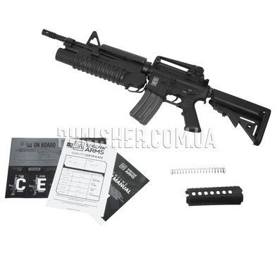 Винтовка тренировочная штурмовая M4 страйкбольная Specna Arms SA-G01, Черный, M, AEG, Нет, 350