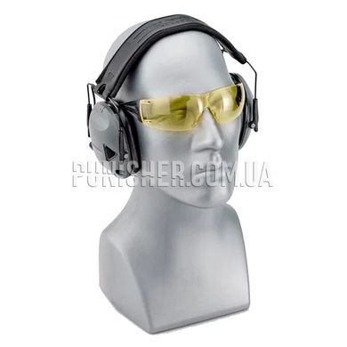 Защитные очки 3M Peltor Sport SecureFit Safety Eyewear SF400 с желтыми линзами, Черный, Желтый, Очки
