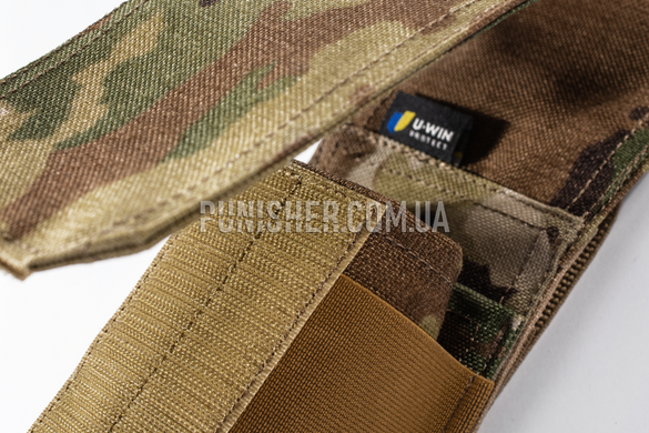 Магазинный подсумок U-WIN BASE АК закрытый на липучке Multicam, Multicam, 2, Molle, AR15/М4, Cordura 1000D