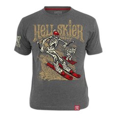 Peklo.Toys Hell Skier T-shirt, Grey, X-Large