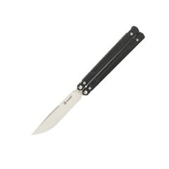 Ganzo Balisong G766 Butterfly Knife, Black, Knife, Folding, Smooth
