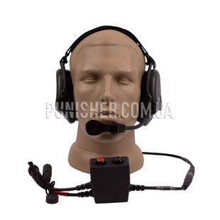 Активна гарнітура TCI Liberator II Neckband з кнопкою PTT (Вживане), Olive, Підшоломні, Single
