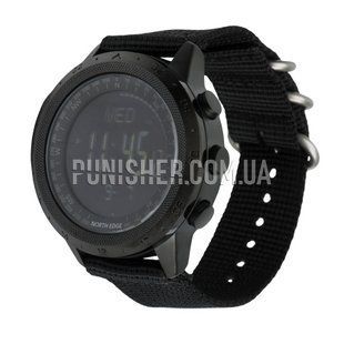 North Edge Desert 5BAR Watch with Compass, Black, Altimeter, Barometer, Alarm, Compass, Pedometer, Backlight, Stopwatch, Timer, Thermometer, Tactical watch