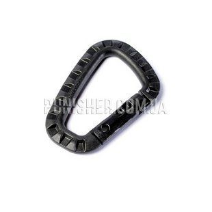 ITW Nexus Plastic Carabiner, Black, Plastic