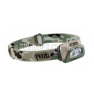 Petzl Tactikka+ 350 lm Headlamp, Multicam, Headlamp, Battery, White, Red, 350