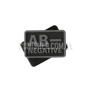 Патч Helikon-Tex Группа крови AB- PVC, Черный, (IV), ПВХ, Нет