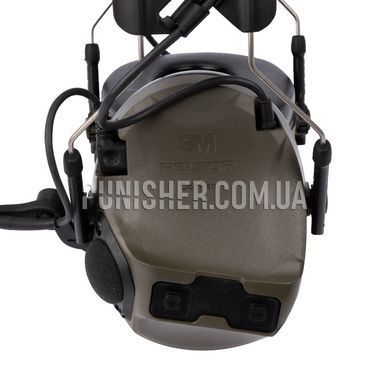 Активна гарнітура 3M Peltor ComTac VIII NATO USA Version, Olive, Активні, З наголів'єм, NATO J11, ComTac VIII, 2xAAA, Single