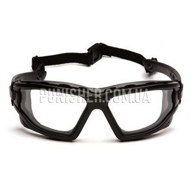 Pyramex I-Force SB7010SDNT Safety Glasses, Black, Transparent, Goggles