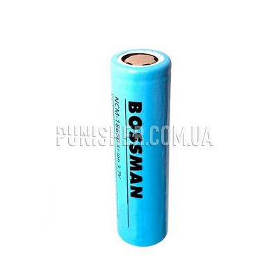 Bossman 18650 Li-ion 3,7V 3000 mAh Battery, Blue, 18650