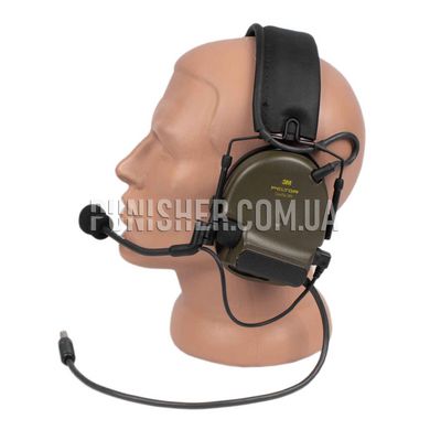 3M Peltor ComTac XPI Headset, Olive, Headband, 25, PELTOR J11, Comtac XPI, 2xAAA, Single
