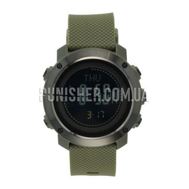 M-Tac Multifunction Tactical Watch, Olive, Altimeter, Barometer, Alarm, Date, Month, Year, Calendar, Compass, Backlight, Stopwatch, Timer, Thermometer, Fitness tracker, Tactical watch