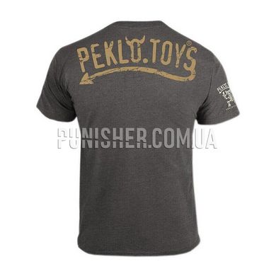 Peklo.Toys Hell Skier T-shirt, Grey, X-Large