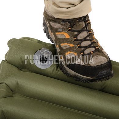 Snugpak Air Mat With Built-In Foot Pump, Olive, Mat