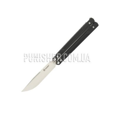 Ganzo Balisong G766 Butterfly Knife, Black, Knife, Folding, Smooth