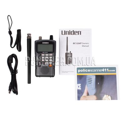 Радіосканер Uniden Bearcat BC125AT, Чорний, Радіосканер, 25-54, 108-174, 225-380, 400-512