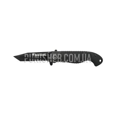 Складний ніж Smith & Wesson Special Tactical Tanto Folding Knife, Чорний, Ніж, Складаний, Напівсерейтор