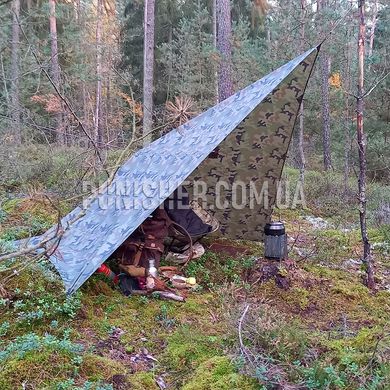 Тент Helikon-Tex Supertarp Ripstop Polyester, Woodland, Тент