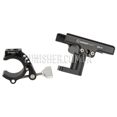 Sunwayfoto Mobile Phone Bicycle Mounting Clamp and Seat BM-01T, Black