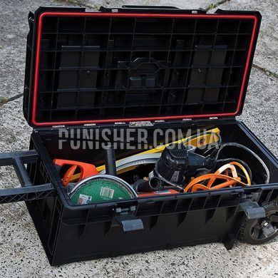 Punisher 50 L Wheeled Toolbox for Gear, Black