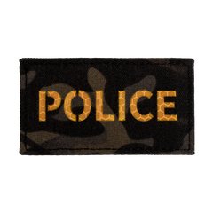 Нашивка Emerson Police Yellow 9x5cm Patch, Multicam Black, Поліція