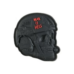 Нашивка M-Tac War is Hell 3D PVC, Чорний, ПВХ