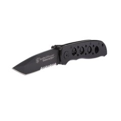 Складной нож Smith & Wesson Extreme OPSTANTO Folding Knife, Черный, Нож, Складной, Полусеррейтор