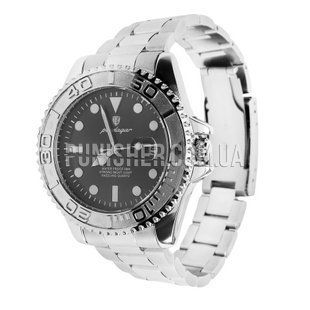 Poedagar Pilot Watch, Silver, Date, Classic Watches
