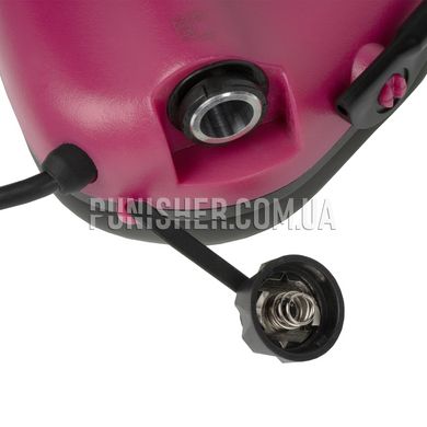 Активна гарнітура Earmor M32H Mod 3 з адаптером на рейки шолому, Рожевий, З адаптерами, 22, Single