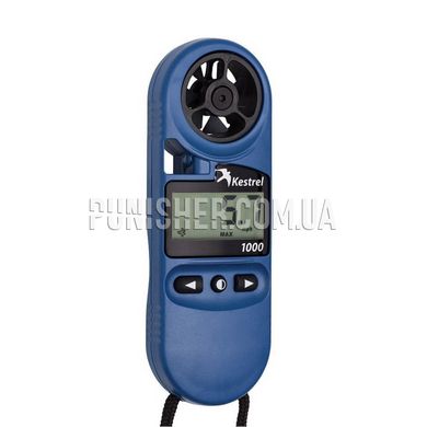 Kestrel 1000 Pocket Wind Meter Anemometer, Blue, 1000 Series, Wind speed