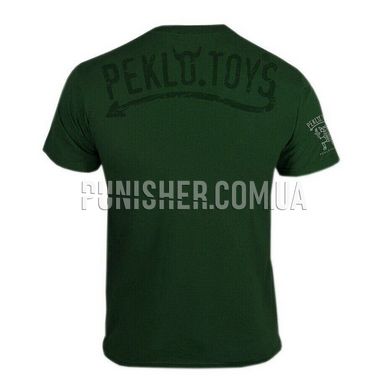 Peklo.Toys Hell Fisher with Crazy Cat T-shirt, Dark Olive, Large