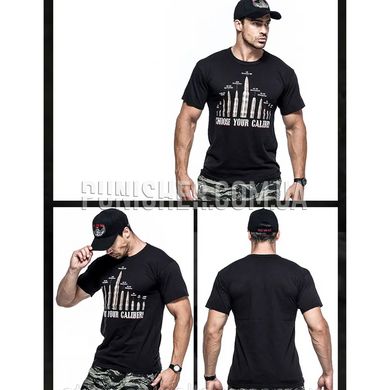 Rothco Vintage Choose Your Caliber T-Shirt, Black, Medium