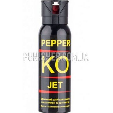 Газовый баллончик Klever Pepper KO Jet, Черный, Струйный, 100ml