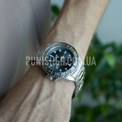 Poedagar Pilot Watch, Silver, Date, Classic Watches