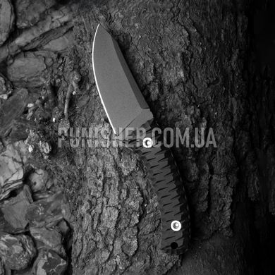 Городской нож Blade Brothers Knives EDC Носорог, Черный, Нож, С фиксированным лезвием, Гладкая