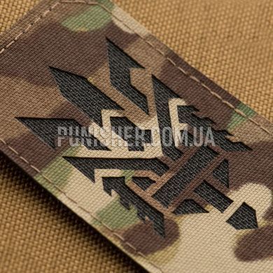 M-Tac Trident (Stylization) Laser Cut Patch Vertical, Multicam, Cordura, No